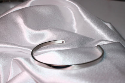 4MM SILVER BANGLE